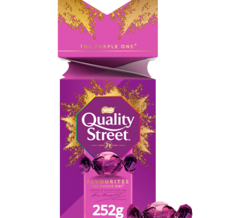 Quality Street The Purple One 252g Gift Box, Iconic Milk Chocolate with Caramel & Hazelnut (Pack of 1) By SSN Spark Systems Network