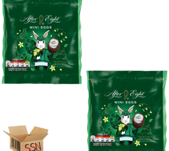 After Eight Dark Mint Chocolate Mini Eggs Sharing Bag 81g (Pack of 2) By SSN Spark Systems Network.